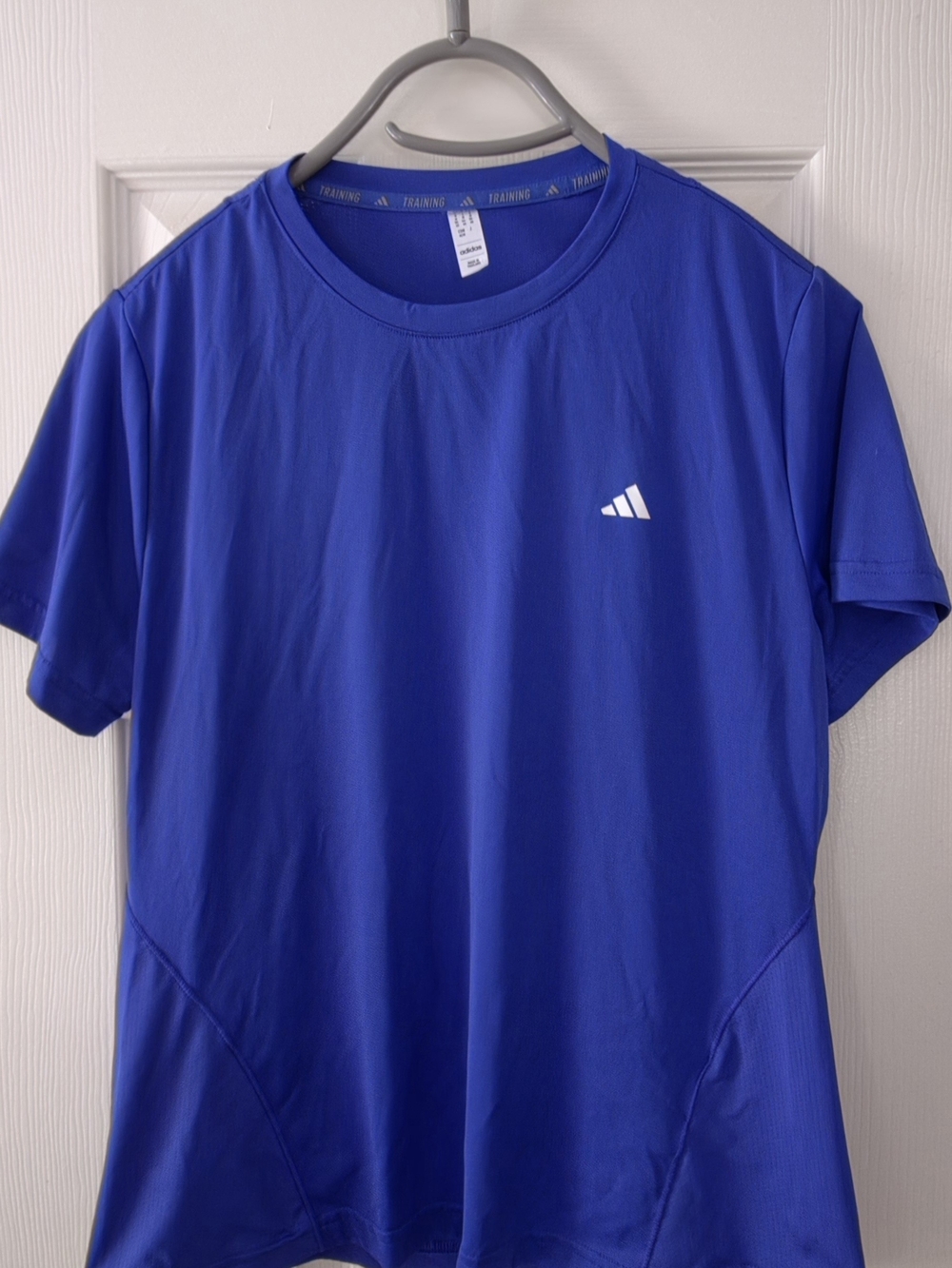 Adidas Women’s Short Sleeve Performance Tee - Royal Blue with White Logo